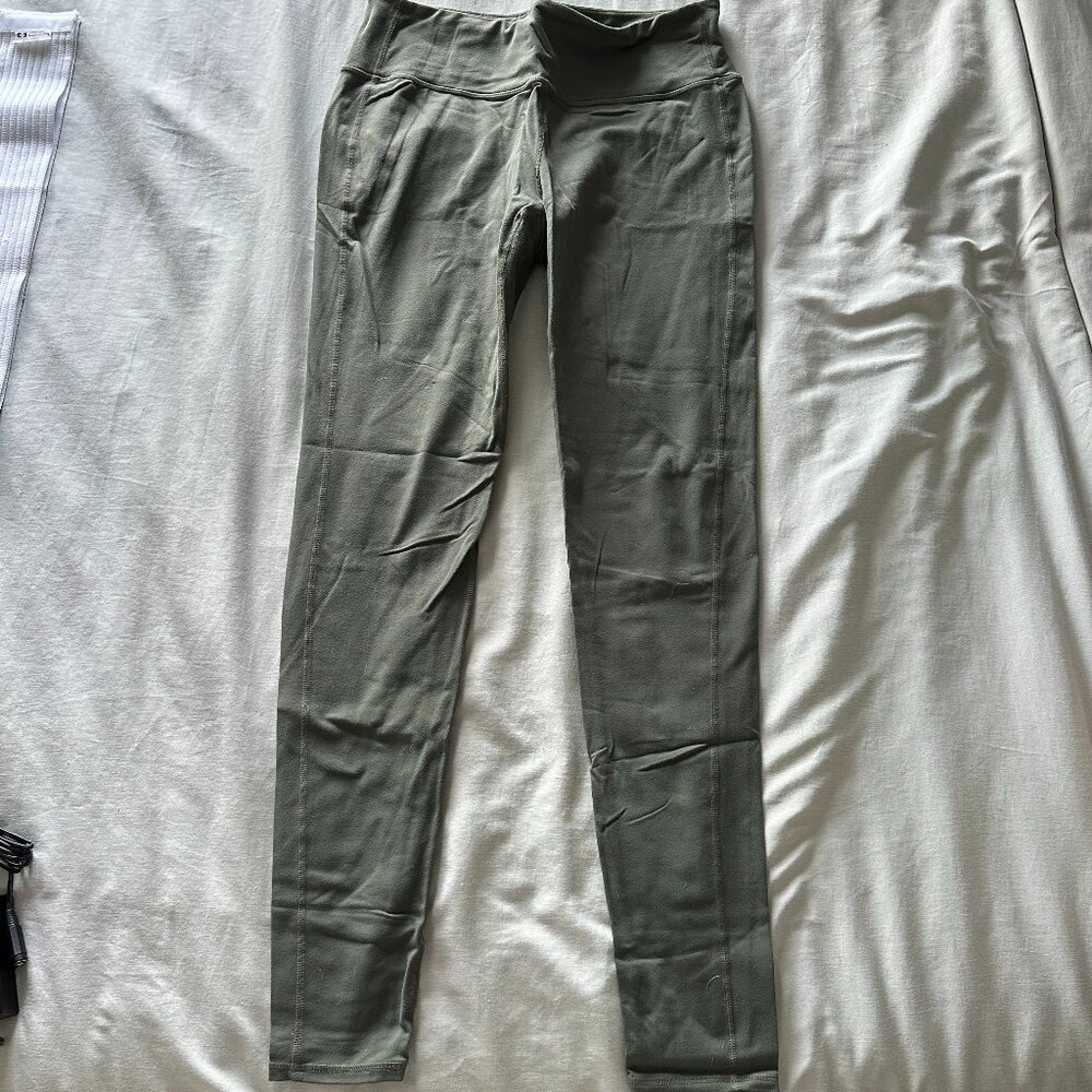 Athleta Olive Leggings, Size LTall